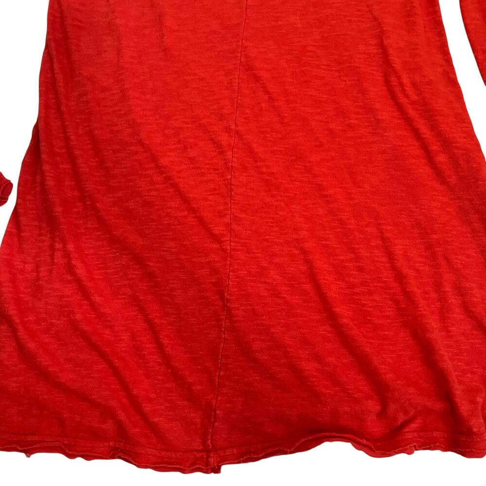 Free People We The Free Sz S Anna Burnout Tunic Tee Distressed Indie Worn-in - Picture 13 of 16